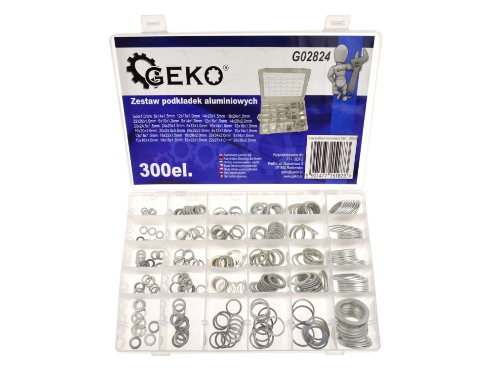 Set aluminijastih podložk 300 kos