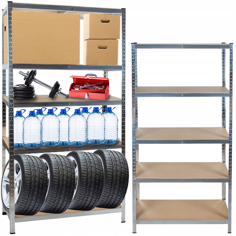 a shelf with tires and a tire rack